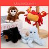 Underwater Animal Plush Keychain With Pp Cotton Filling For Girls Gift And Bag Decoration