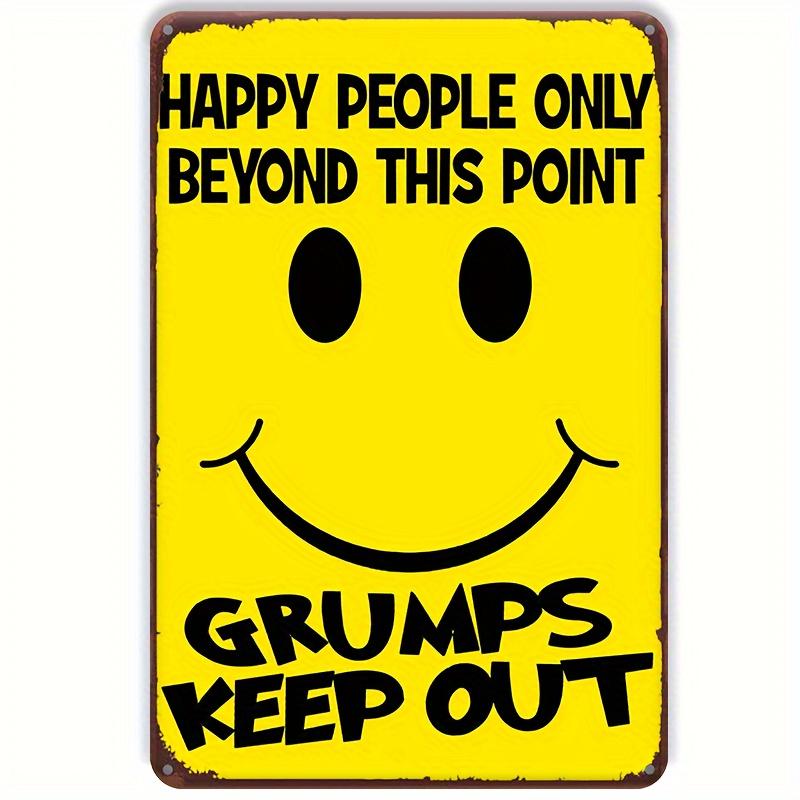 1pc, Tin Sign, Smile You On Camera Sign, Video Surveillance Sign Outdoor Aluminum Warning Sign Security Camera