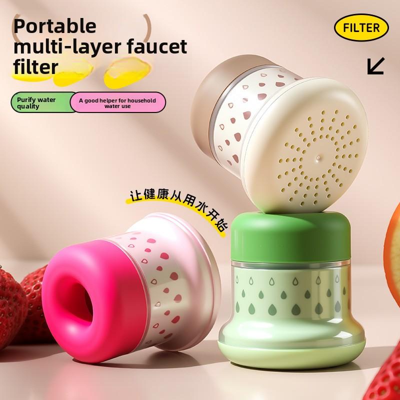 Water Faucet Splash-proof Multi-directional Rotating Bubble Filter for Kitchen Sink Water Dispenser, Water-saving and Splash-proof Device