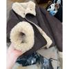 2024 Women's Double-Sided Lamb Wool Short Jacket - Thickened, Small Fragrance Style for Autumn/Winter