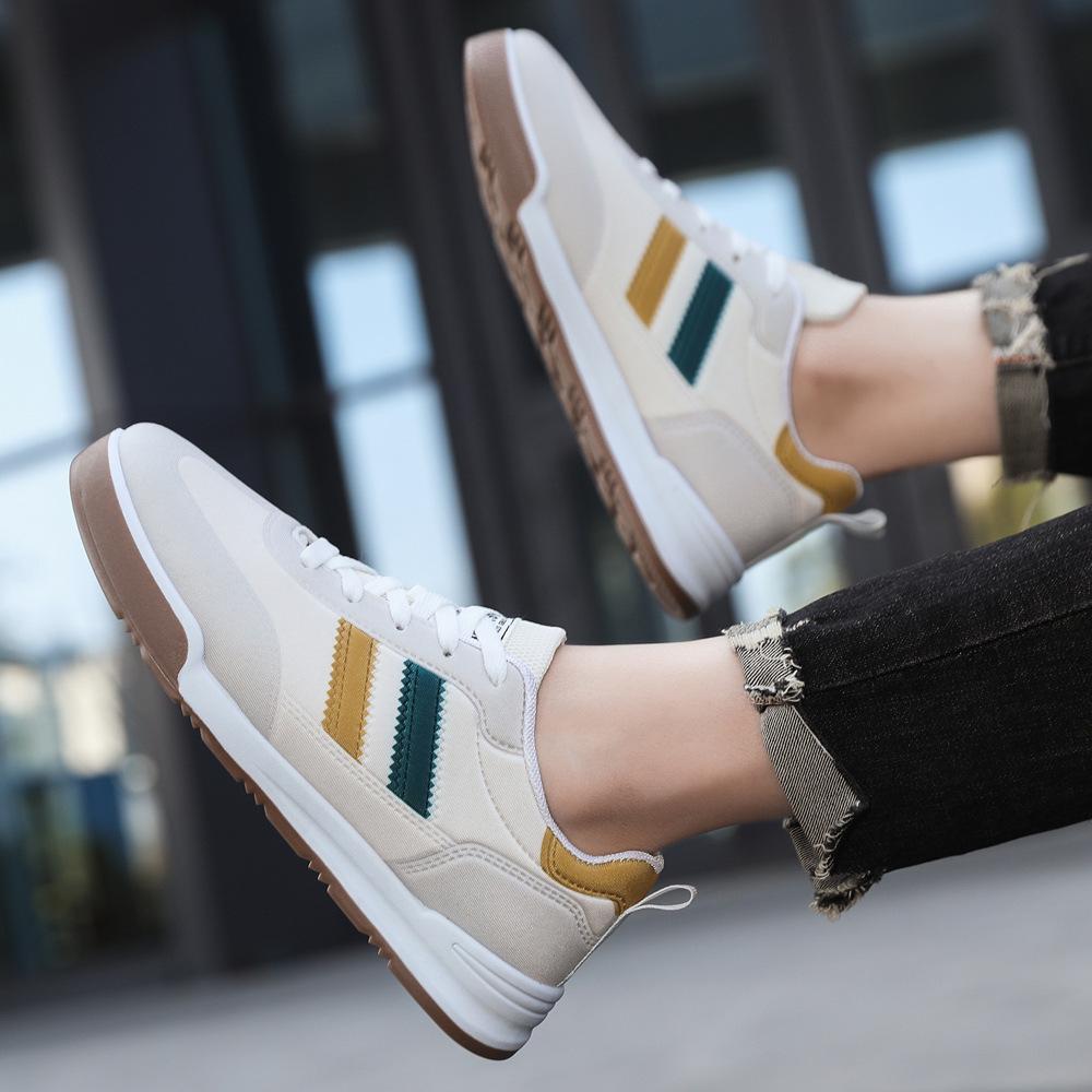 Trend fashion versatile casual running wear-resistant lace-up shoes men's shoes 2025 spring new men's sports shoes