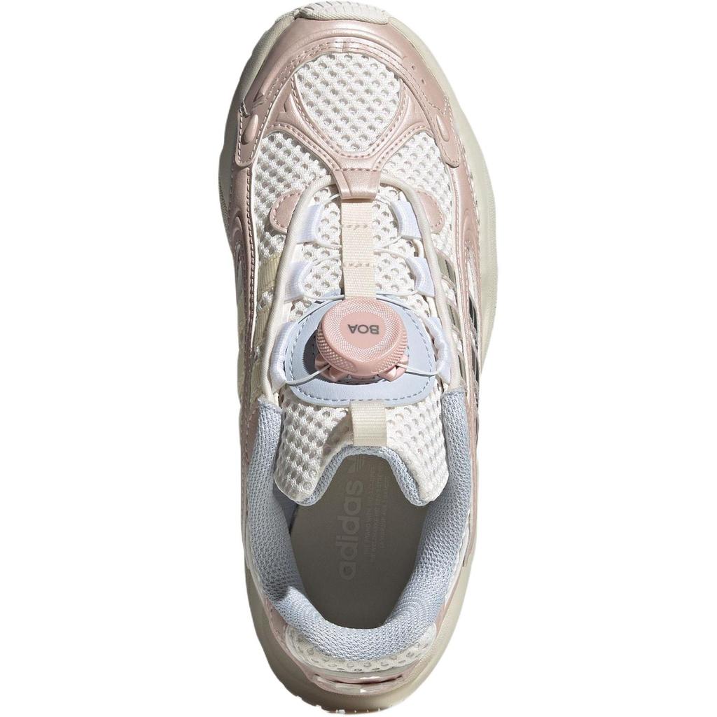 Adidas Originals Ozmillen J Lightweight Versatile Durable Low-Top Kids Casual Shoes Kids Casual Shoes Pink White JS2483