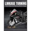 1/12 Scale BMW HP4 Motorcycle Model Car Toy Alloy Diecast Light Music Shock Absorption Motor Miniature Models Kids Birthday Gifts