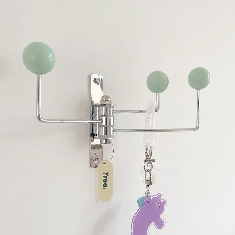 Rotatable Space Saver Wall Clothes Hanger Portable Multifunctional Wardrobe Dressing Room Bedroom Clothing Storage Organizer
