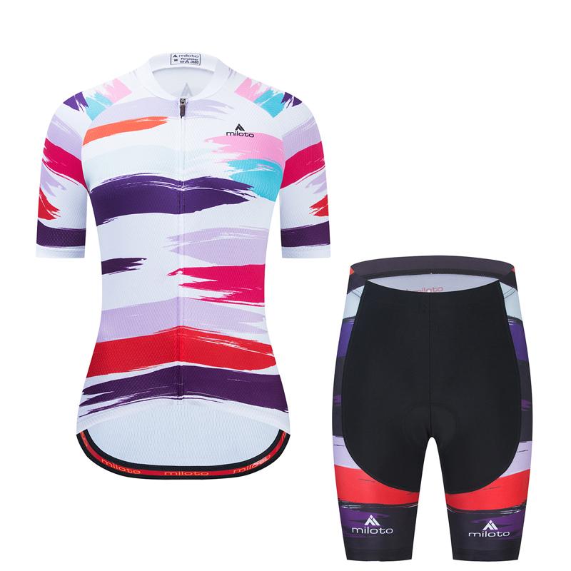 Team Cycling Jersey Set for Women, MTB Bike Clothing, Racing Bicycle Clothes, 2026 Summer Breathable Cycling Suit Set