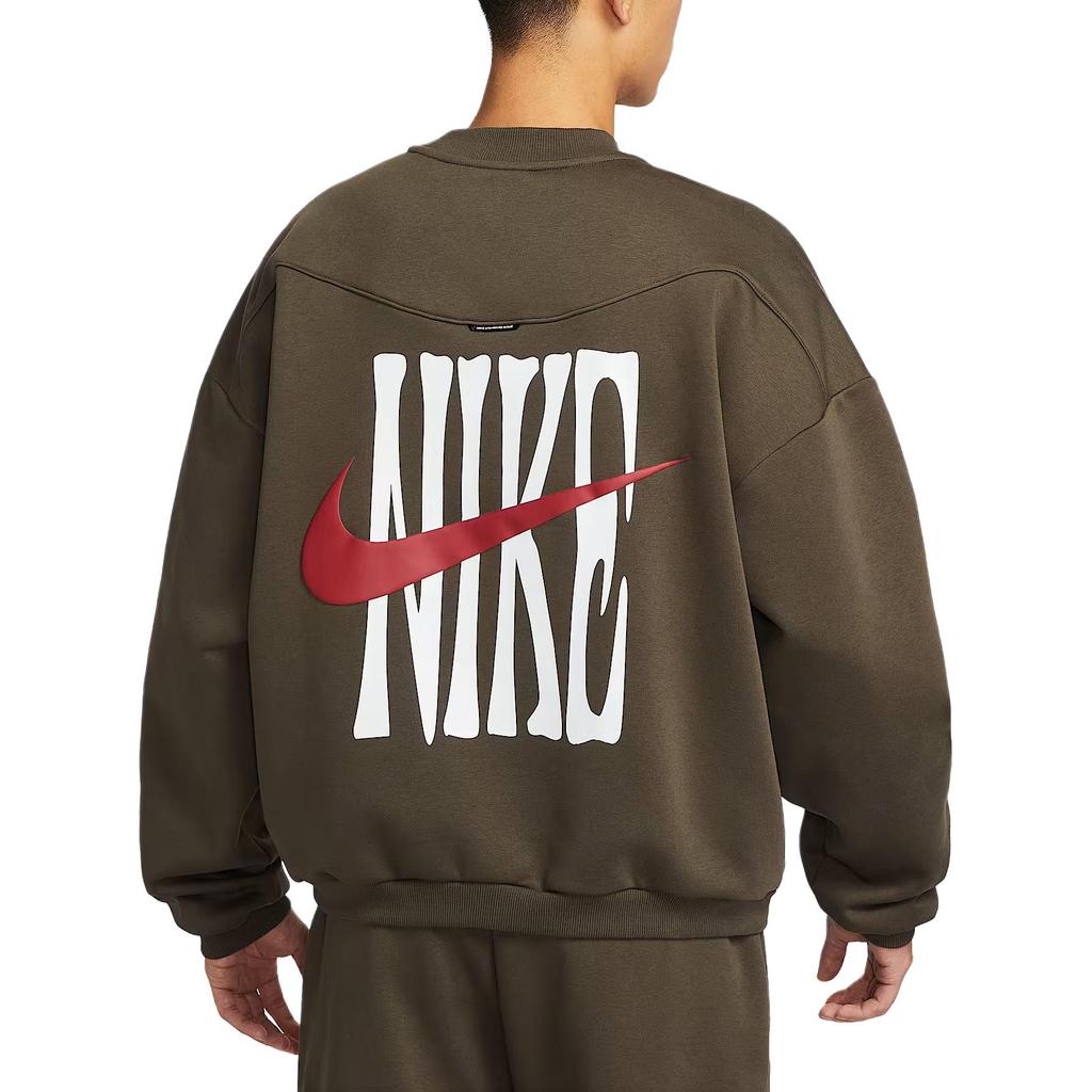 Nike Sportswear Men's Fleece Crew Neck Sweatshirt 'Medium Olive' IQ3819-212