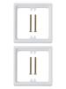 2pc Single Socket Spacer Square Spacer 10mm Square Spacer Frame Grey Box Plate Single Socket Light Switch Spacer For Living Room