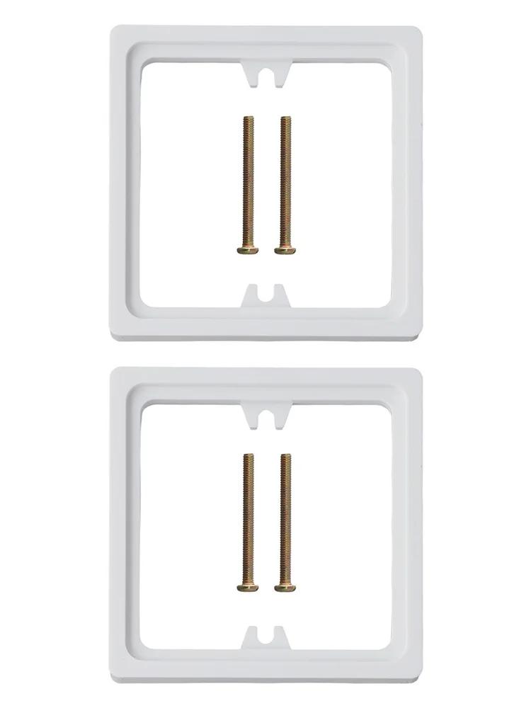 2pc Single Socket Spacer Square Spacer 10mm Square Spacer Frame Grey Box Plate Single Socket Light Switch Spacer For Living Room