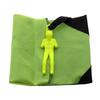 2x Toy Hand Throwing Parachute Kite Toy, Fluorescent Dreen + Blue