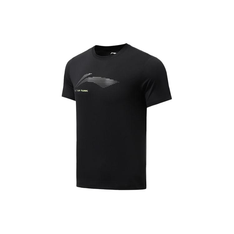 Li Ning Тренировочная коллекция Коллекция для фитнеса Футболка Мужская Черная ATSR295-1 S