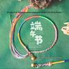 Handmade Five-Color Dragon Boat Festival Bracelet with Golden Bell - May Festival Ornament Gift