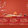 Bronzing Chinese New Year TableCover Plastic New Year Eve Decor  Chinese New Year