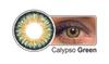 Celebration Color Yearly Coloured Contact Lenses 1 Pair (Calypso Green,-0.00)