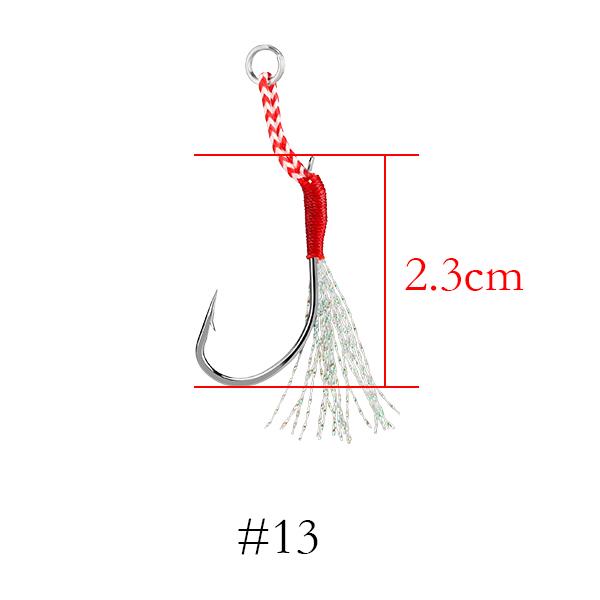 

Лот 10 штук рыболовные крючки с леской 13-10pcs