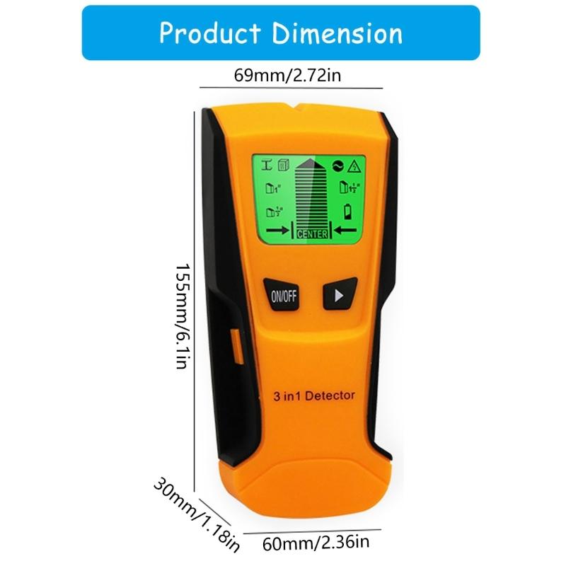 Handheld Wall Detectors Wall Studs Finders for Accurate Detection of Metal Wood & Electrical wire  for DIY Enthusiasts