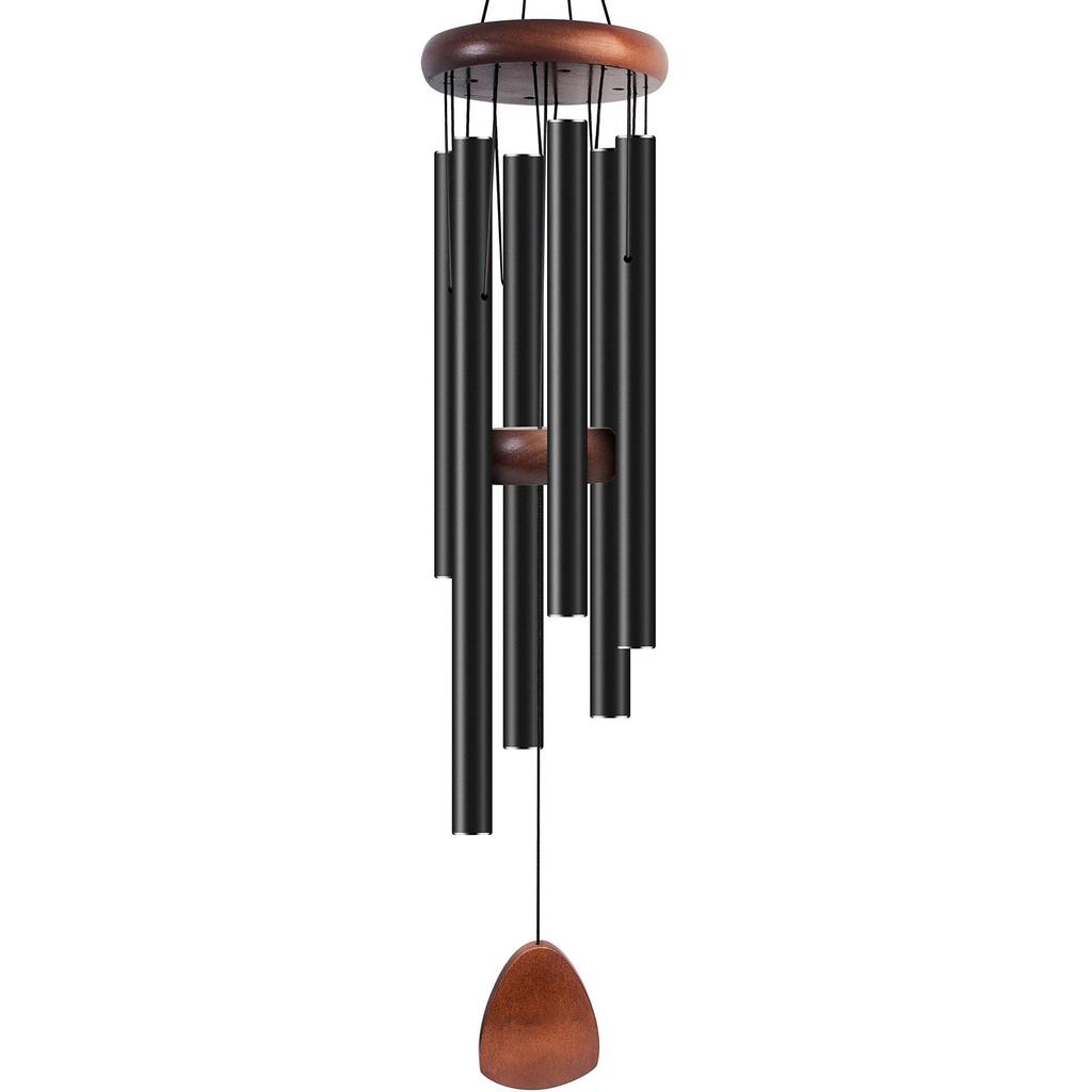 Metal Windchime Aluminum Windbell Wind Chimes 6 Tubes Chimes Home Decoration Craft Outdoor Garden Patio Notes Zen Meditation