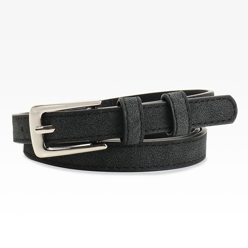 Lightweight Womens Slim Faux Leather Belt For Dresses And Jeans With Classic Pin Buckle For Daily Use