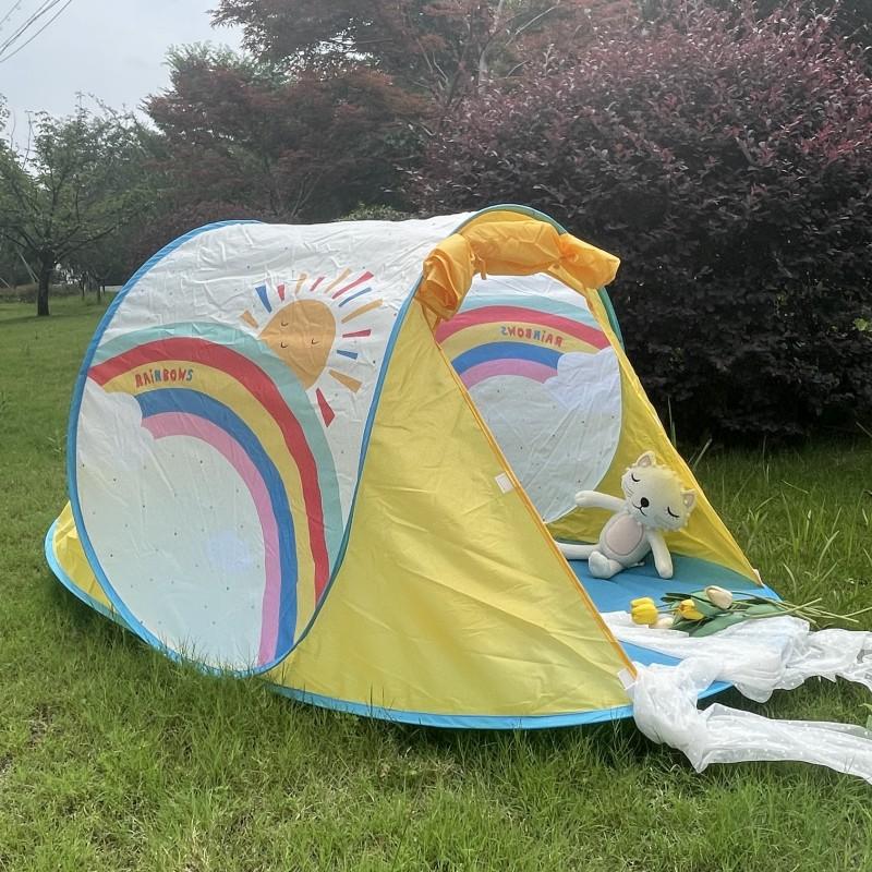 Children's Quick Open Play Tent Indoor Outdoor Camping UV Protection Foldable Tienda De Juego Breathable Safe Sturdy