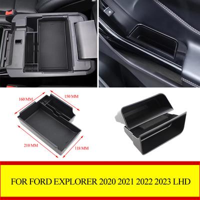 ABS Car Front Rear Door Storage Center Tray Armrest Box For Ford Explorer     2024 LHD Interior Accessories