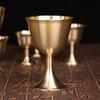 1Pcs S/M/L Vintage Brass Mug Red Wine Glass Good Gloss Copper Portable Smooth Edge Water Beer Cup Drinkware For Party Bar