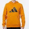 Adidas Large Logo Print Hoodie Men Sweatshirt Orange H46511