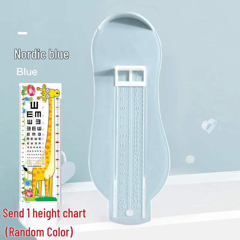 Baby and Toddler Foot Length Measuring Ruler – Universal Children's Shoe Measuring Tool for Home Use