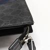 [Pre-Owned] Signature Logo Stripe Web Zipper Canvas Clutch - Fair #1Q4GJFX