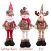 Decoration Elk Snowman Kids Toys Christmas Tree Accessories Desktop Santa Claus Doll Xmas Ornament
