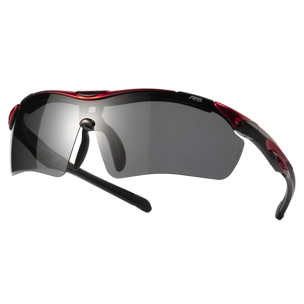 

RevolutionSports RS Sports Sunglasses with Polarized Three Interchangeable Lenses Including Photochromic Prescription Lenses UV Asian Fit Lenses,