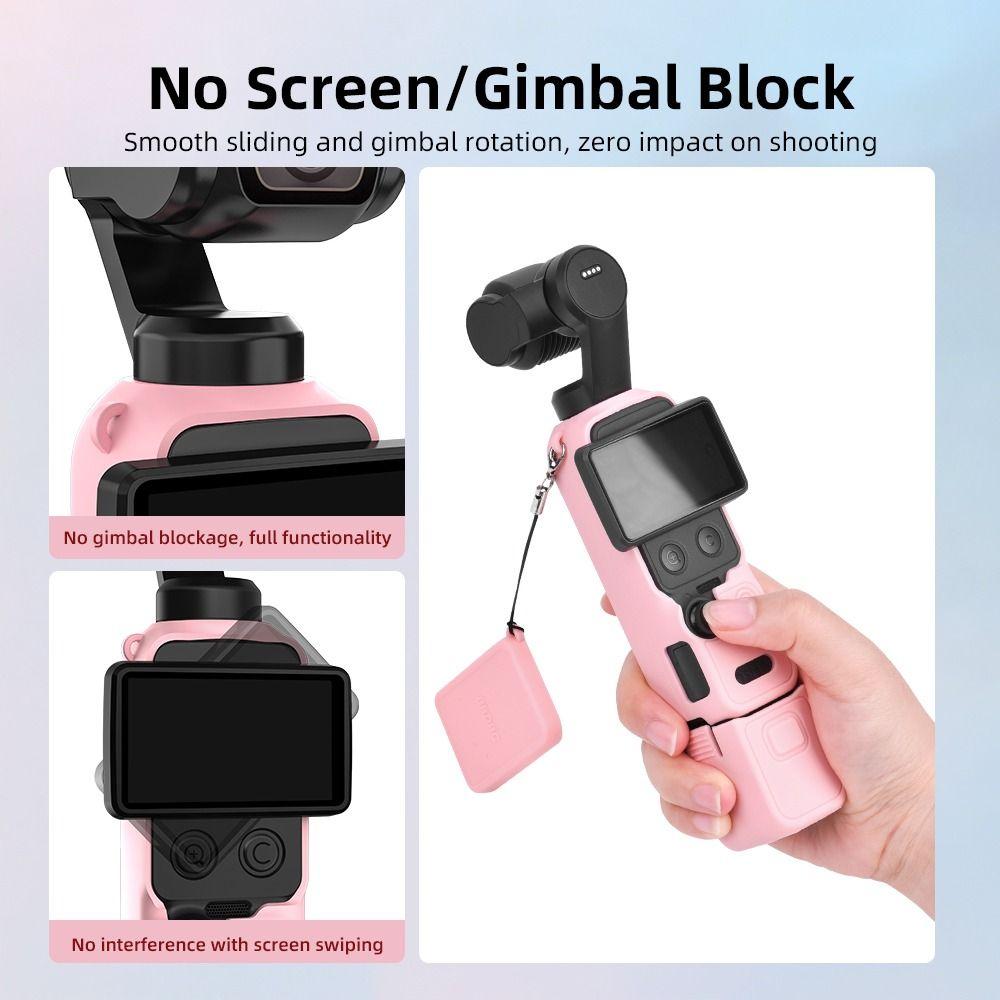 Silicone Protective Case Anti-Scratch Full Coverage Screen Proetctor Shockproof Lens Cover for DJI Osmo Pocket 1