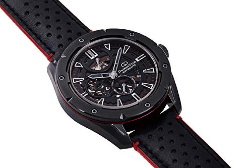 Orient Star Automatic Made in with Open Black RK-AV0A03B Men's Watch, Avant-Garde Skeleton, Mechanical, Japan, 2-Year Manufacturer's Warranty, Heart,
