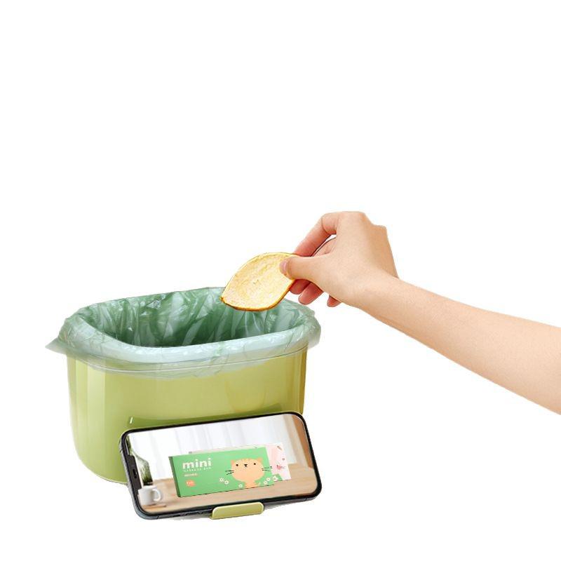 Mini Desktop Trash Bags: Thickened, Boxed, Drawstring - Perfect for Home, Office, or Dorm Use