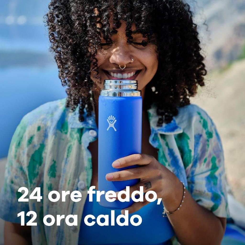 Wide Mouth Stainless Steel Water Bottle, 32oz (946ml), Leaf Design, Insulated (Official Japanese Product)
