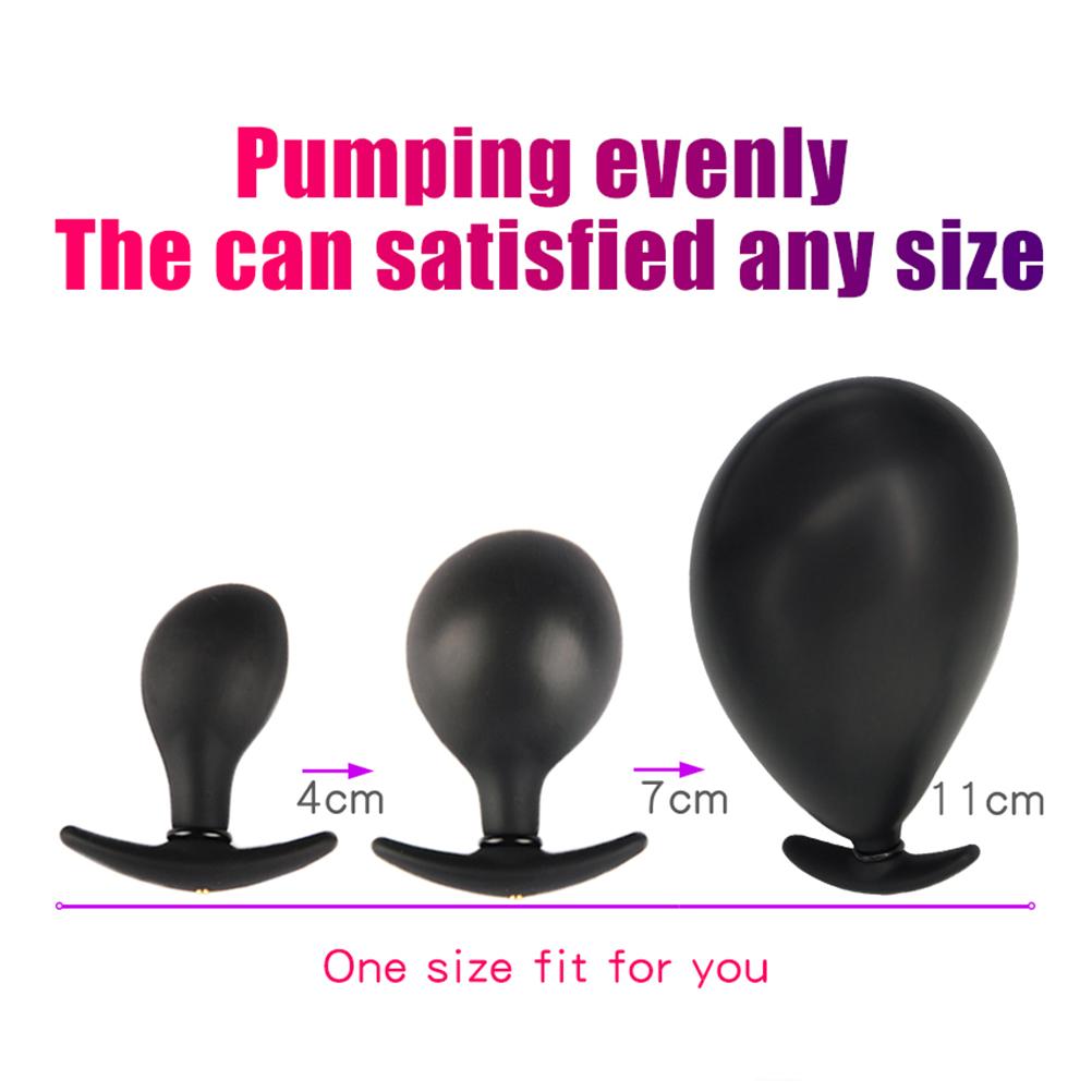Extra Large Inflatable Anus Butt Plug Extender Dilatador Anal Sex Toy for Men Woman