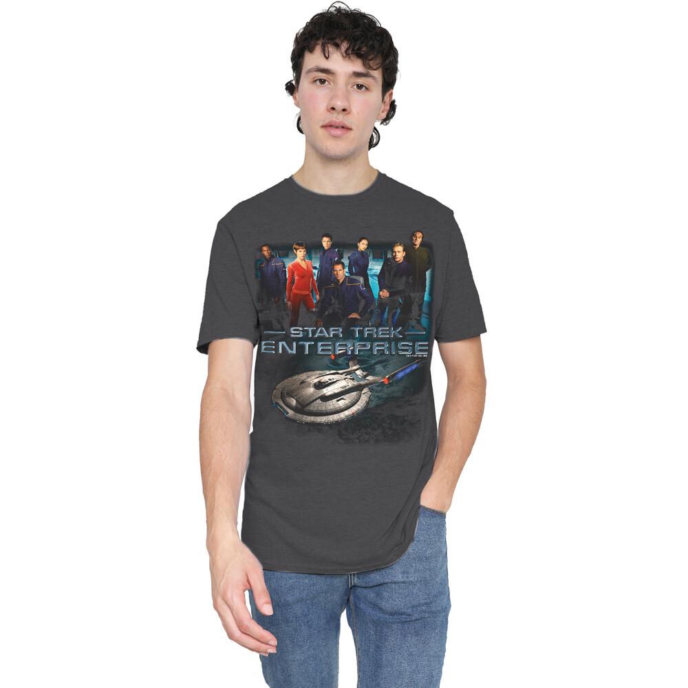 Star Trek Enterprise Crew T-Shirt S-3XL Charcoal M