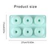 6 Cavity Food Grade Silicone Doughnut Baking Pan Donut Mold Nonstick Heat Resistant Baking Biscuit Mold Baking Tray