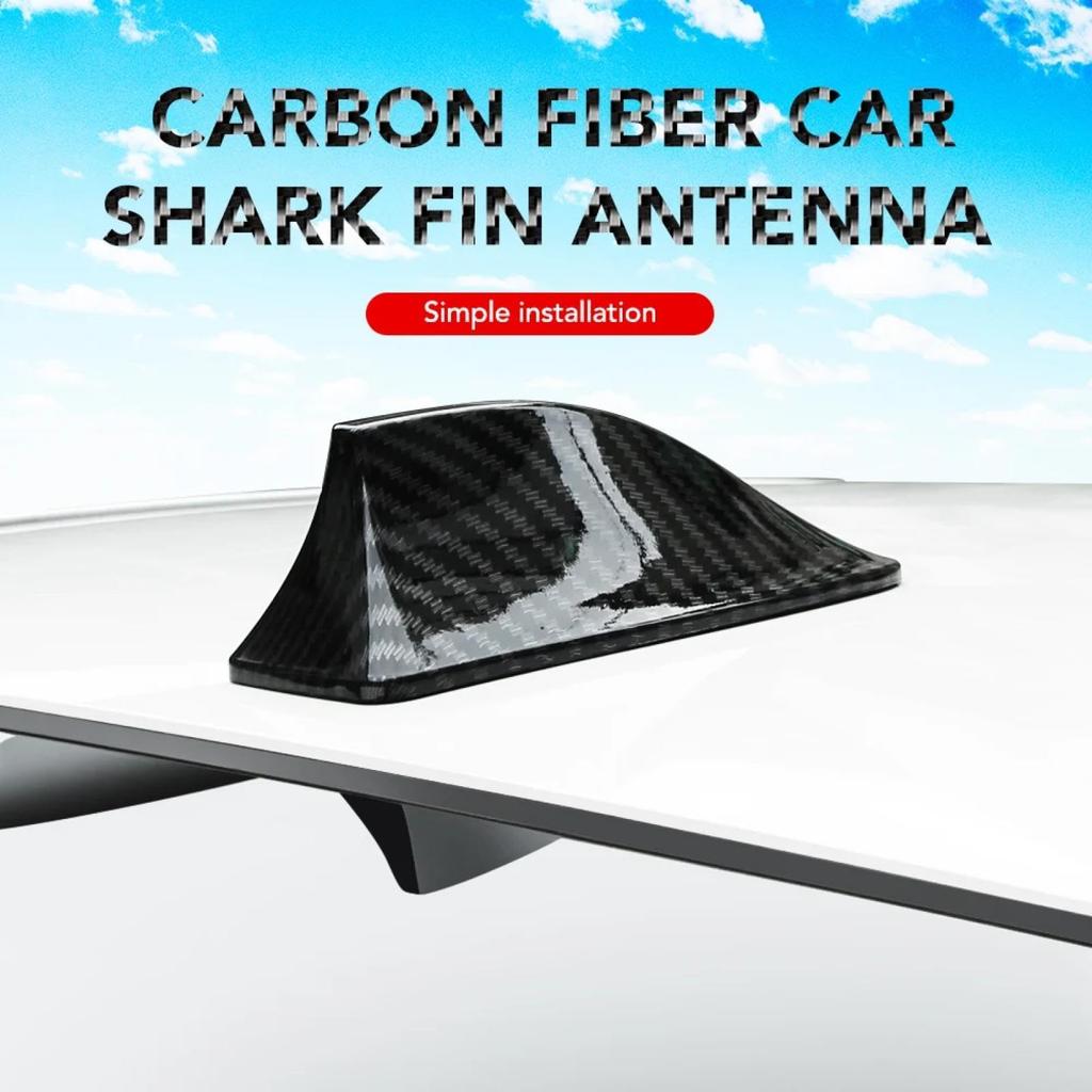 Antena de barbatana de tubarão em fibra de carbono para carro, Suzuki Swift Sport (ZC32S)