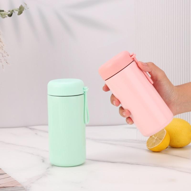 Isolierte Kaffee-Aufbewahrungsflasche Wasserflasche mit Tragegriff Vakuumisolierung Wasserbecher Outdoor-Campingzubehör