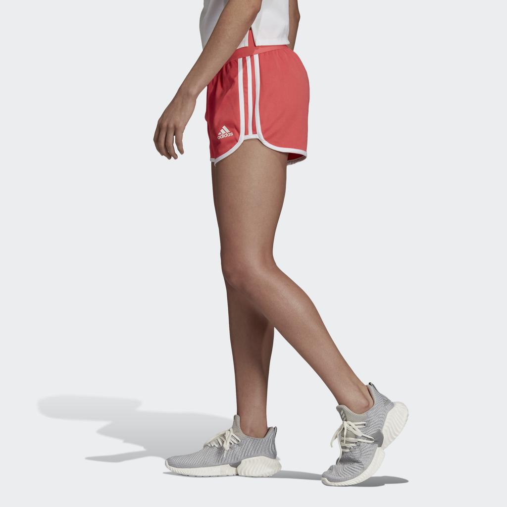 Adidas Striped Mid-Rise Casual Shorts Women shorts DW8459