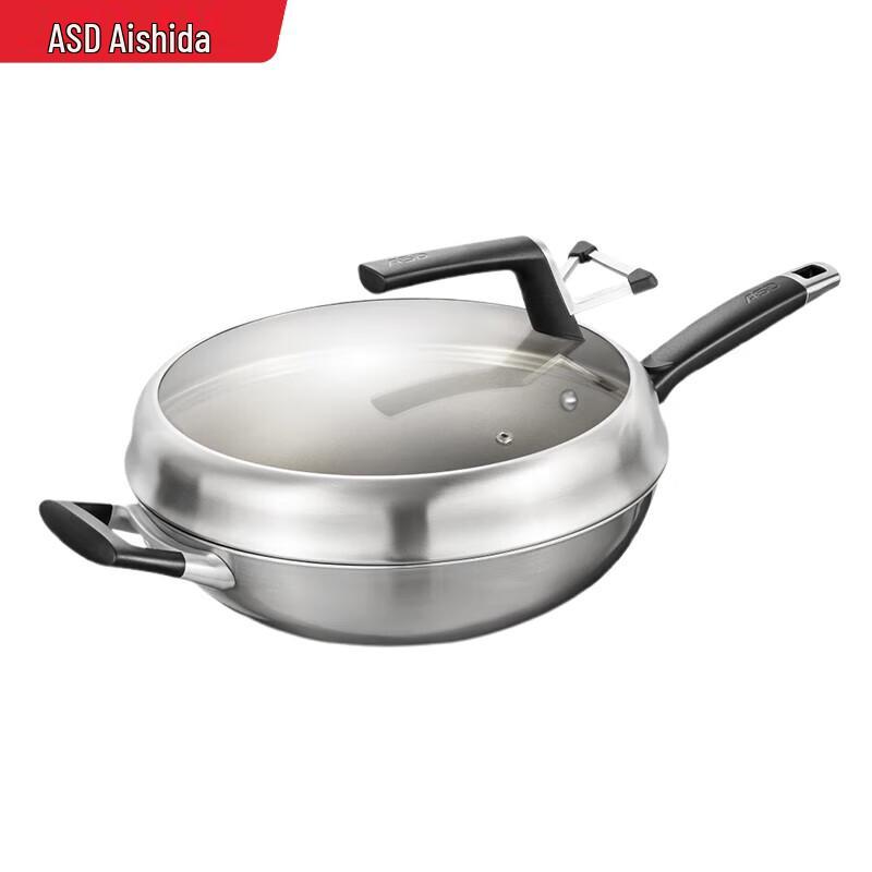 

Aishida 32cm Microcrystalline Titanium Non-stick Wok