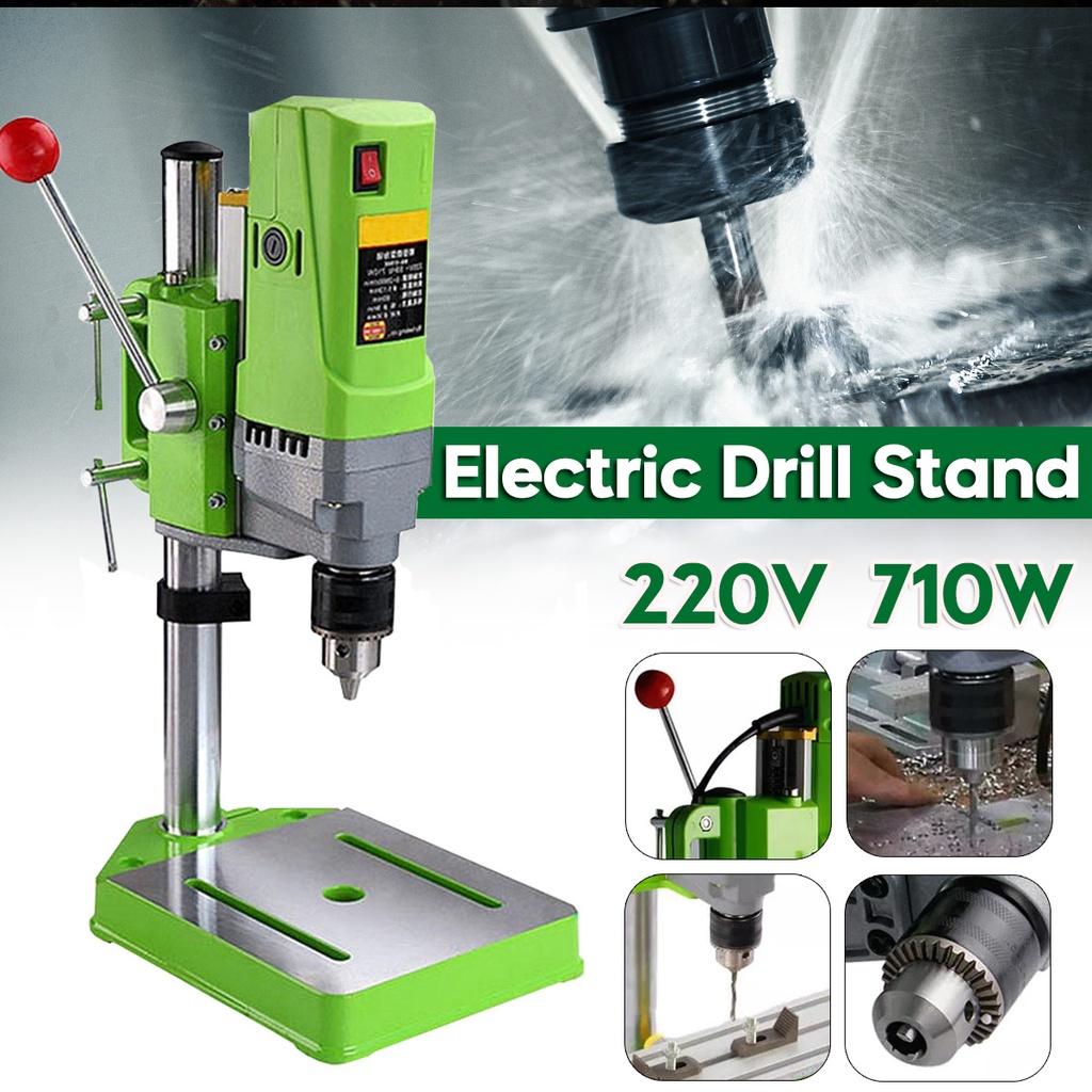 710W BG-5156E Bench Drill Stand Mini Electric Bench Drilling Machine Drill Stand Steel Chuck 1-13mm For Woodworking DIY
