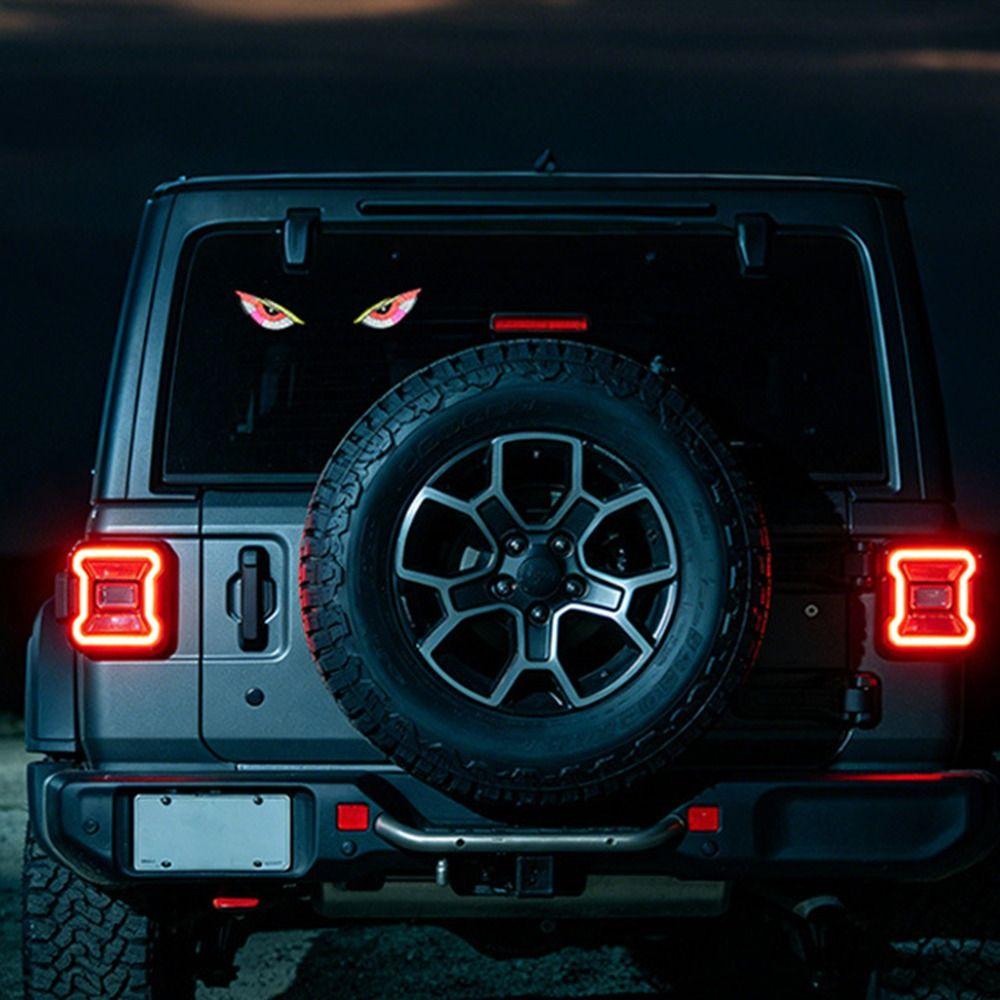 Luce di Avvertimento Solare a LED Decorativa per Auto Sensore di Luce Luce di Avvertimento Ricaricabile Occhio Maligno Luce per Auto