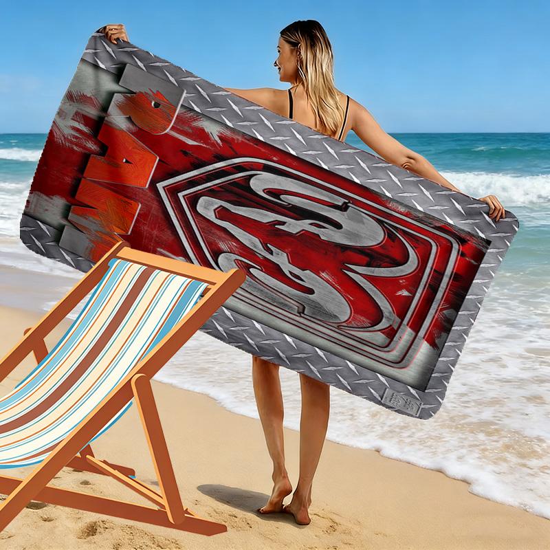 Dodge RAM Print Beach Towel, Large Soft Quick Dry Towel for Beach Camping Swimming