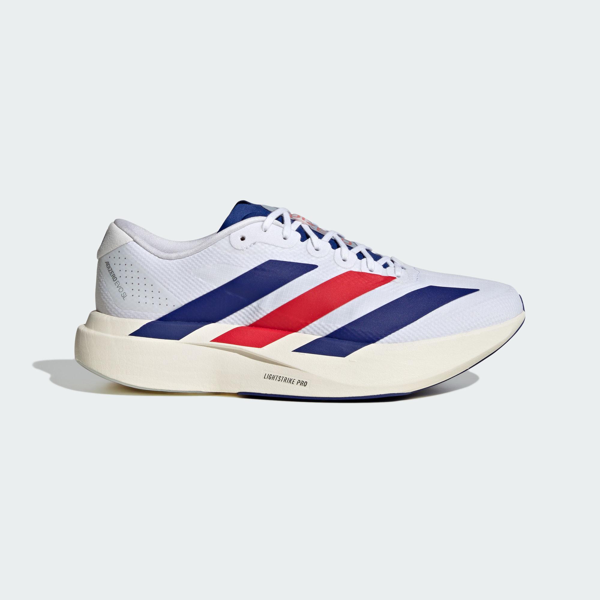 Adidas Adizero Evo SL Fabric Rebound Running Shoes Men s White 39