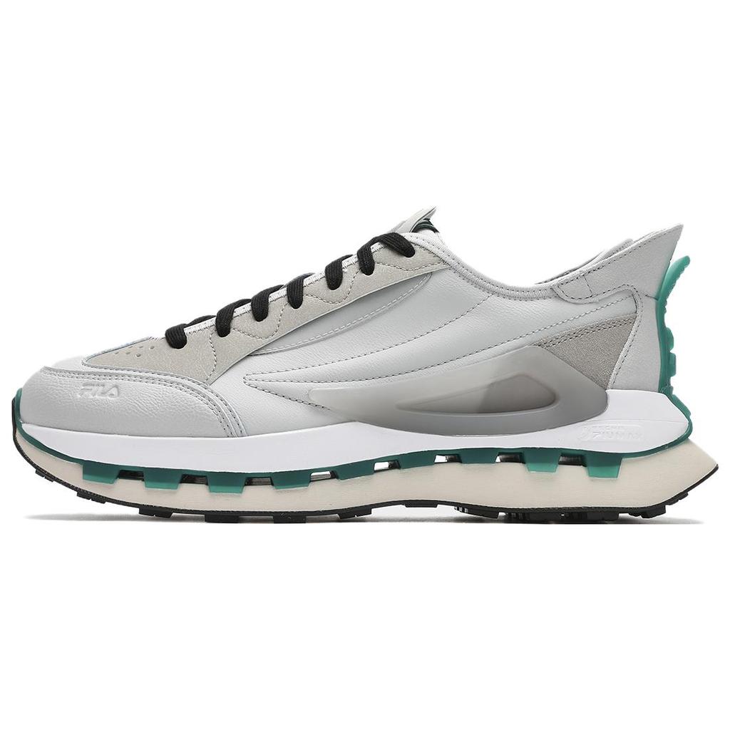 New FILA KM Low Top Casual City Commute Running Shoes Men's White Gray F12M413105FLD