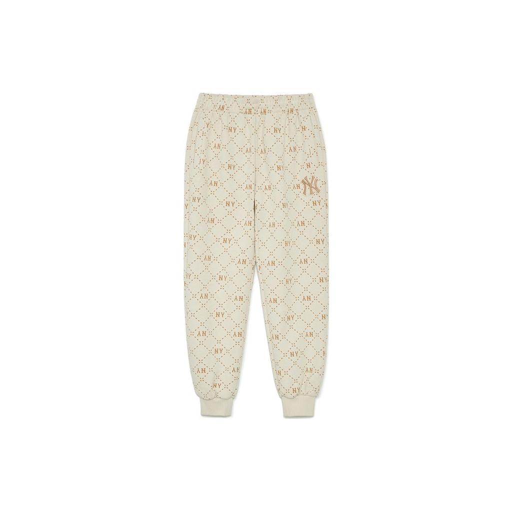 New MLB Casual Pants Unisex Dark Cream 3APTM0134-50CRD