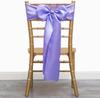 20pcs/set Satin Chair Sashes,17*275cm Silk Chair Ribbon Bows Chair Cover Chair Decoration For Wedding Banquet Party Event Hotel