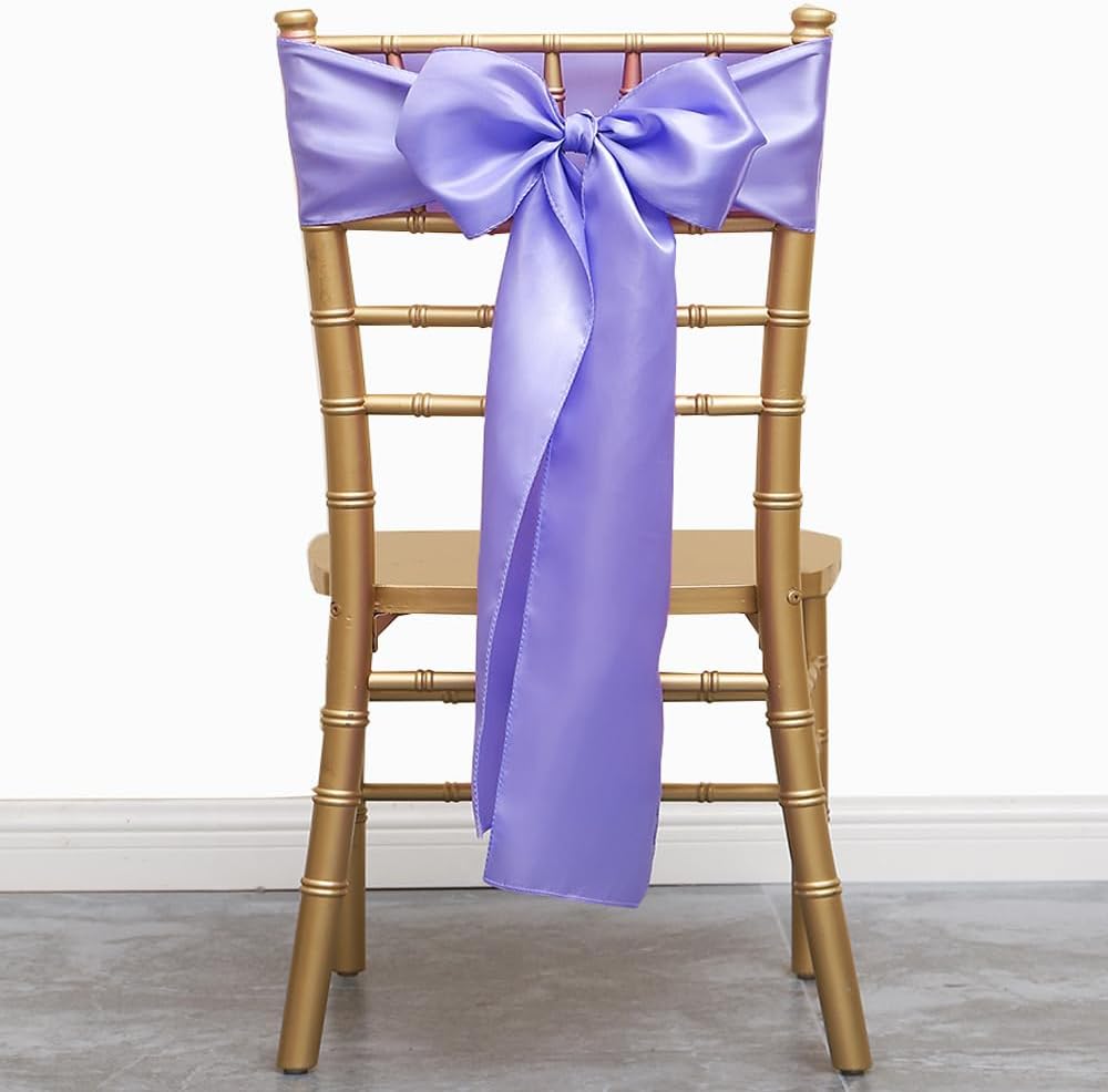 20pcs/set Satin Chair Sashes,17*275cm Silk Chair Ribbon Bows Chair Cover Chair Decoration For Wedding Banquet Party Event Hotel