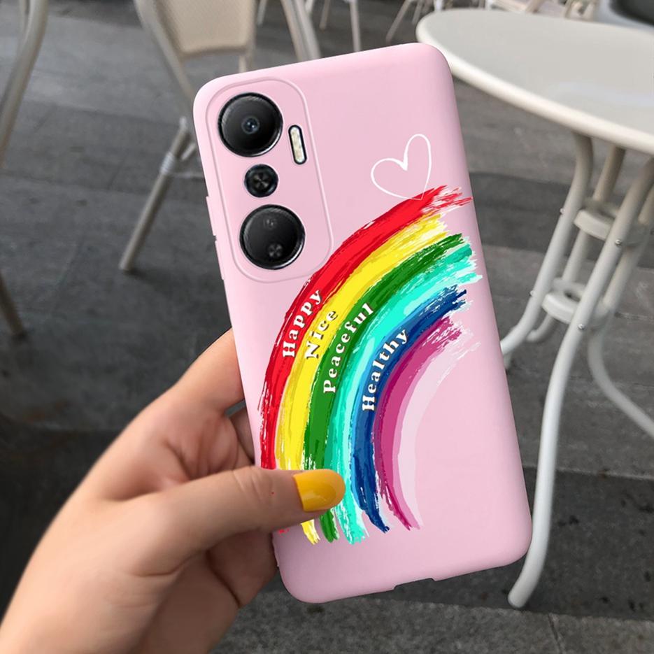 

For Infinix Hot 20 Case Hot20 Play X6825 Cute Candy Painted Cover Soft Silicone Phone Case For Infinx Hot 20i Hot 20 Play Bumper Infinix Hot20 Play