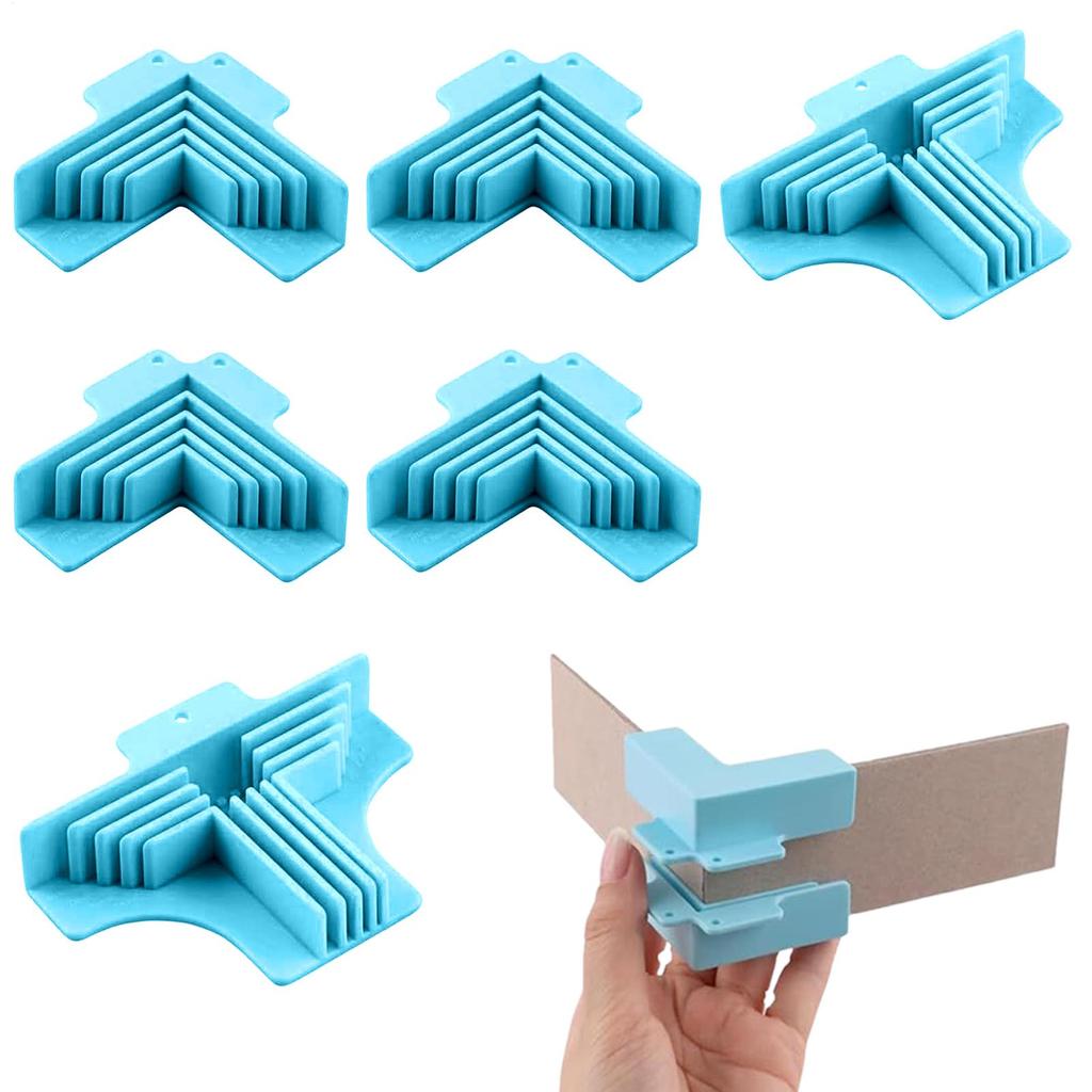 6pcs Corner Guides For Chipboard Boxes Divider Assembly Clamps For Gift Box Making DIY Scrapbooking Book Cover Papers Card